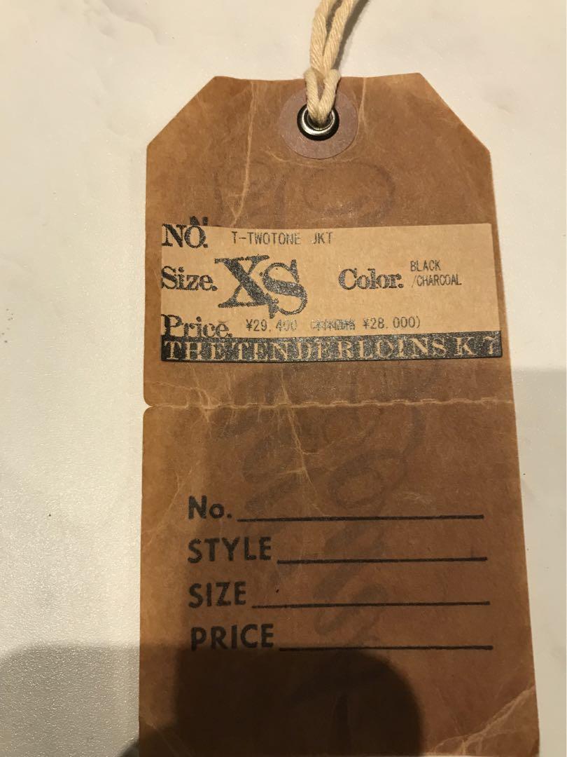 【最終価格】tenderloin T-TWOTONE JKT 黒　灰色