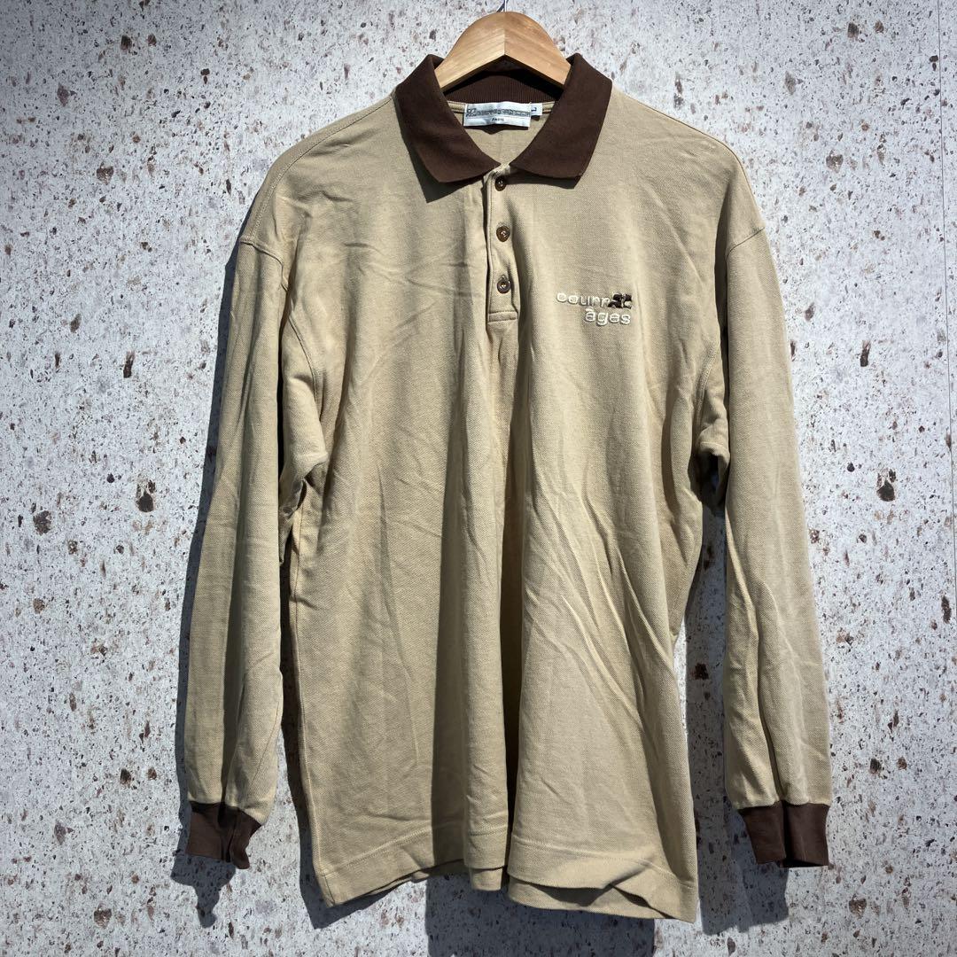 イタリア製80-90s courreges homme PARIS ポロシャツ
