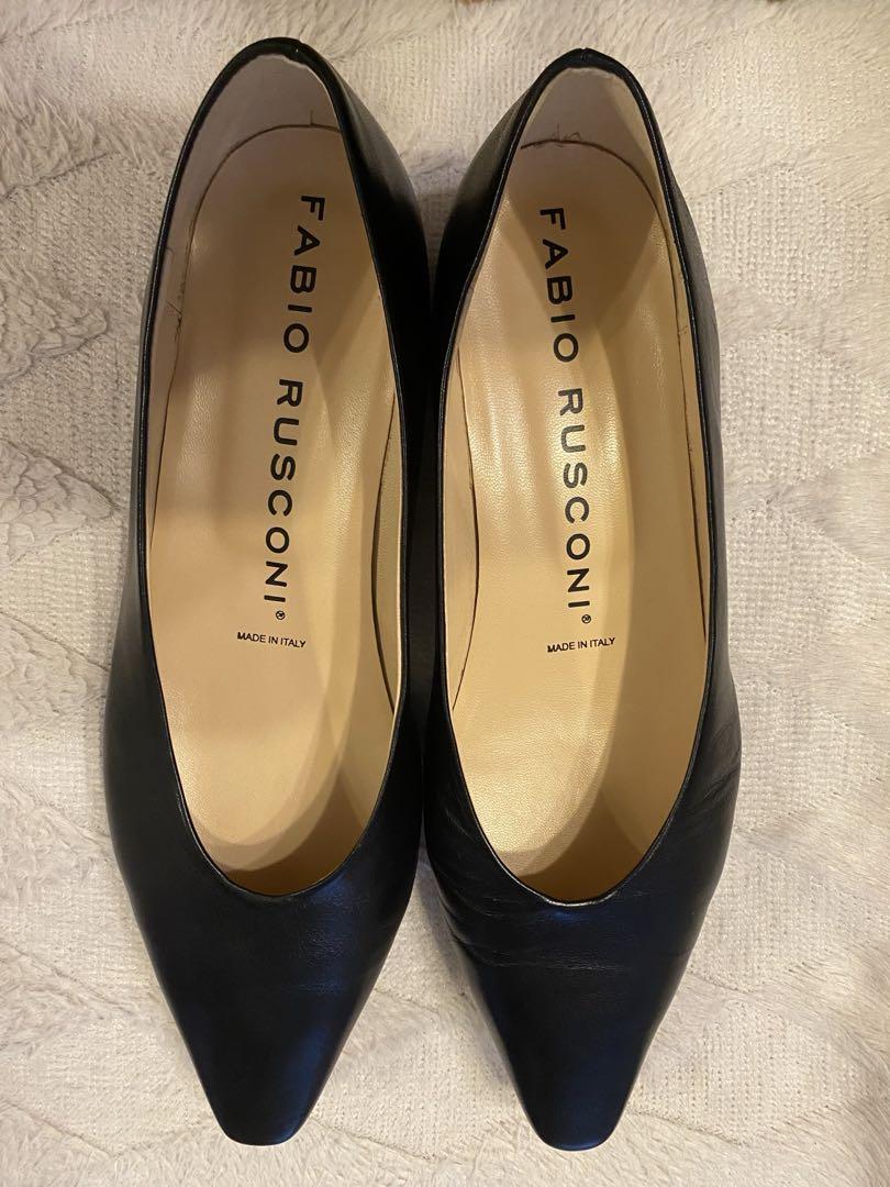 美品✴︎FABIO RUSCONI パンプス 黒 38(24.5㎝)
