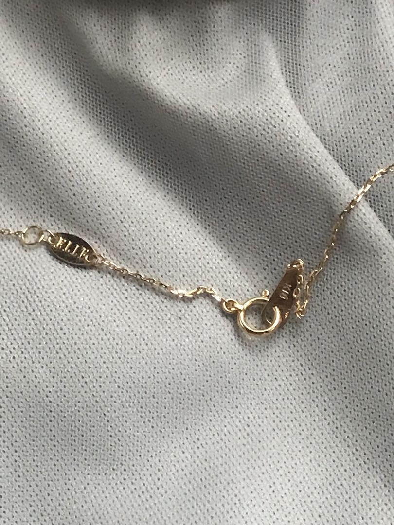ELLE パールネックレス　イエローゴールド　k18 18金18k ELLE パールネックレス イエローゴールド k18 18金18k - メルカリ
