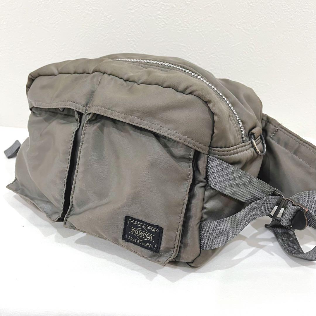 PORTER ポーター タンカー ウエストバッグ シルバーグレー 吉田カバン