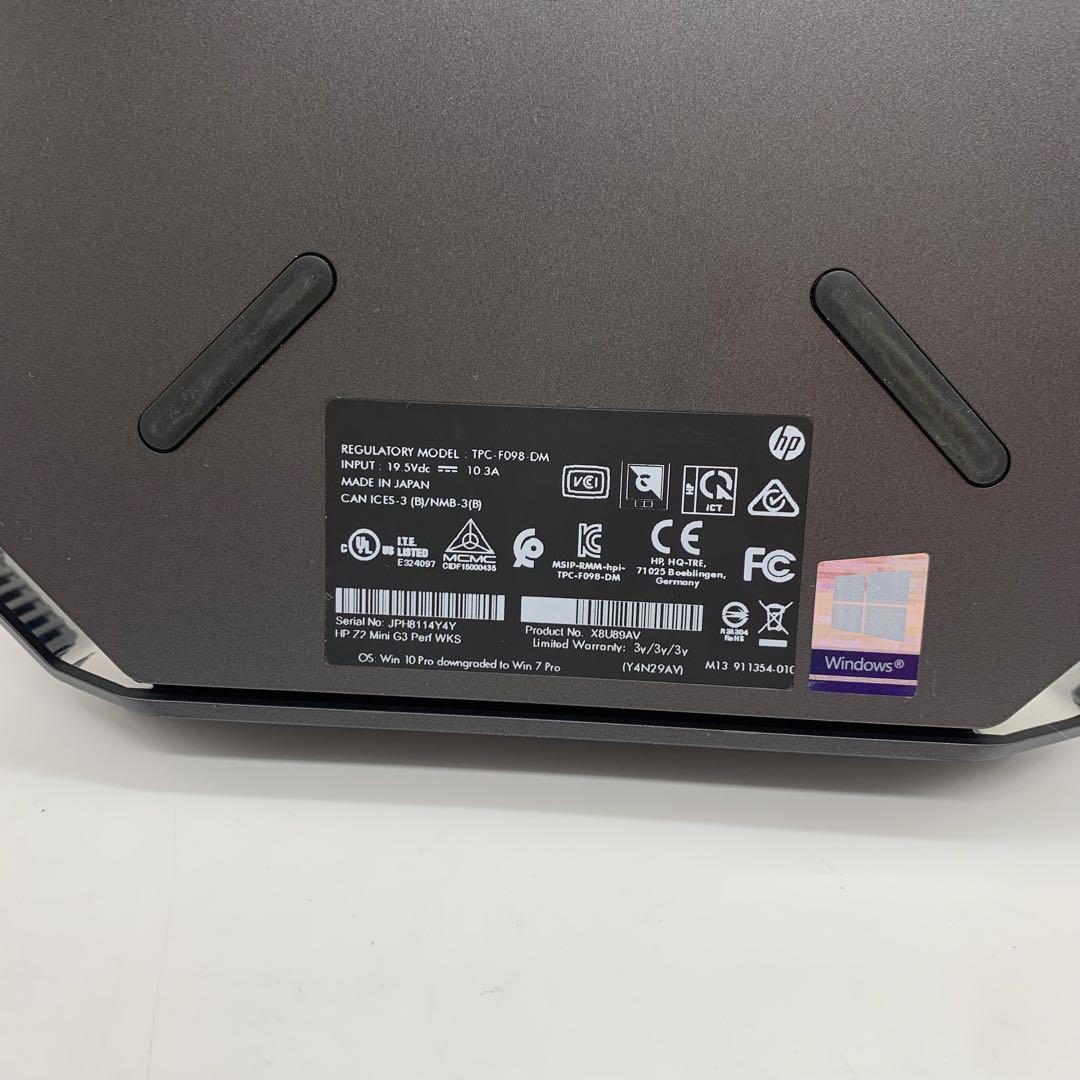 ミニPC HP Z2 Mini G3 WorkStation | 1256 GB