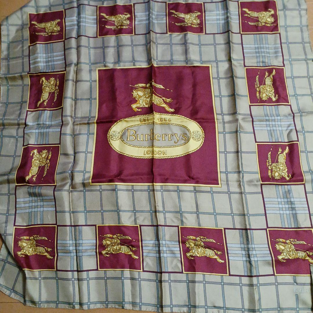 Burberrys チェック柄シルクスカーフ BURBERRY バーバリー シルクスカーフ スカーフ チェック柄