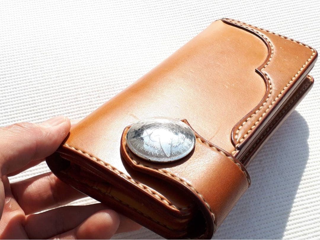 希少 MainLand レザークラフト モーガン コンチョ ウォレット 財布 希少 MainLand レザークラフト モーガン コンチョ ウォレット 財布