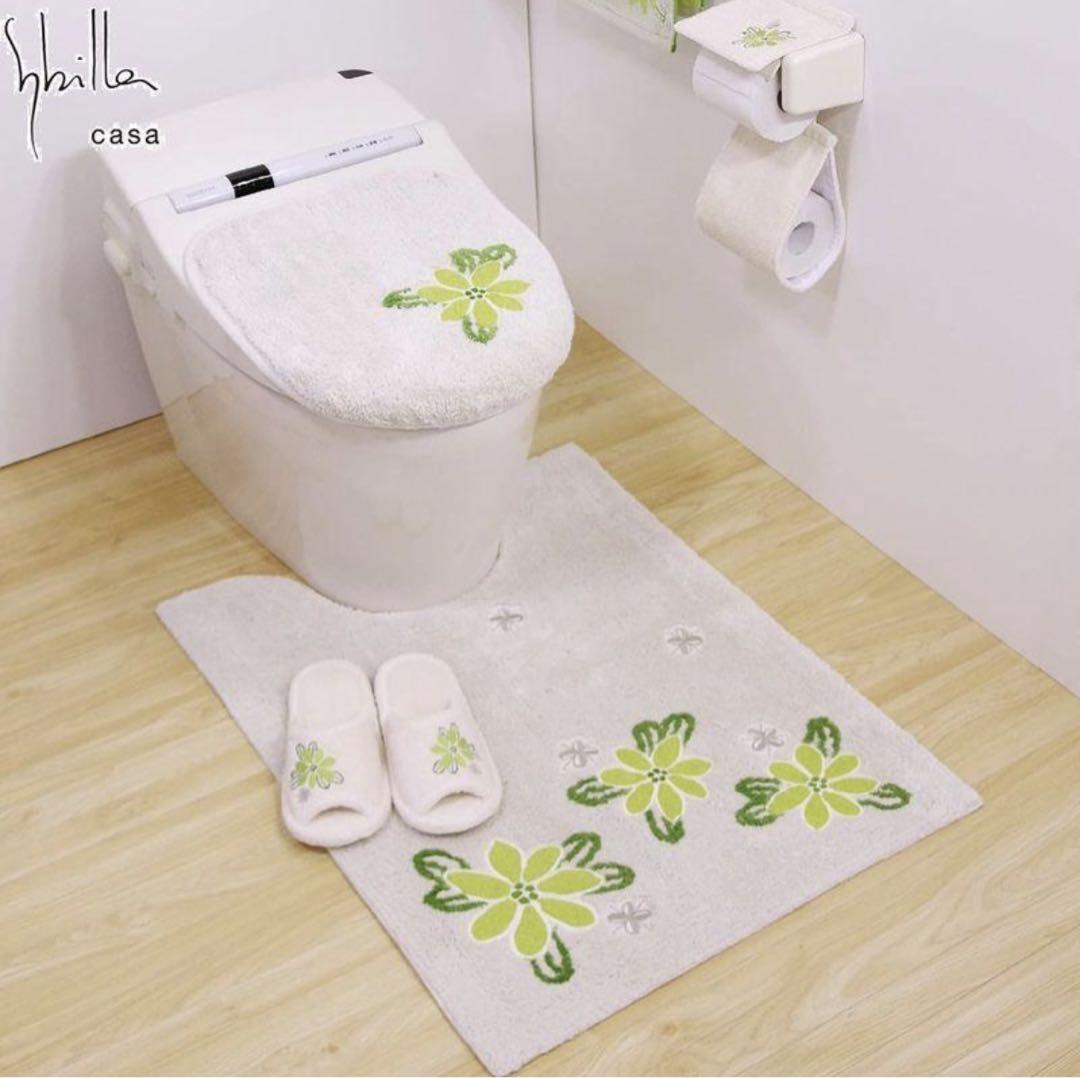 新品【Sybilla】アトーチャ　トイレマット ホルダーカバー　2点