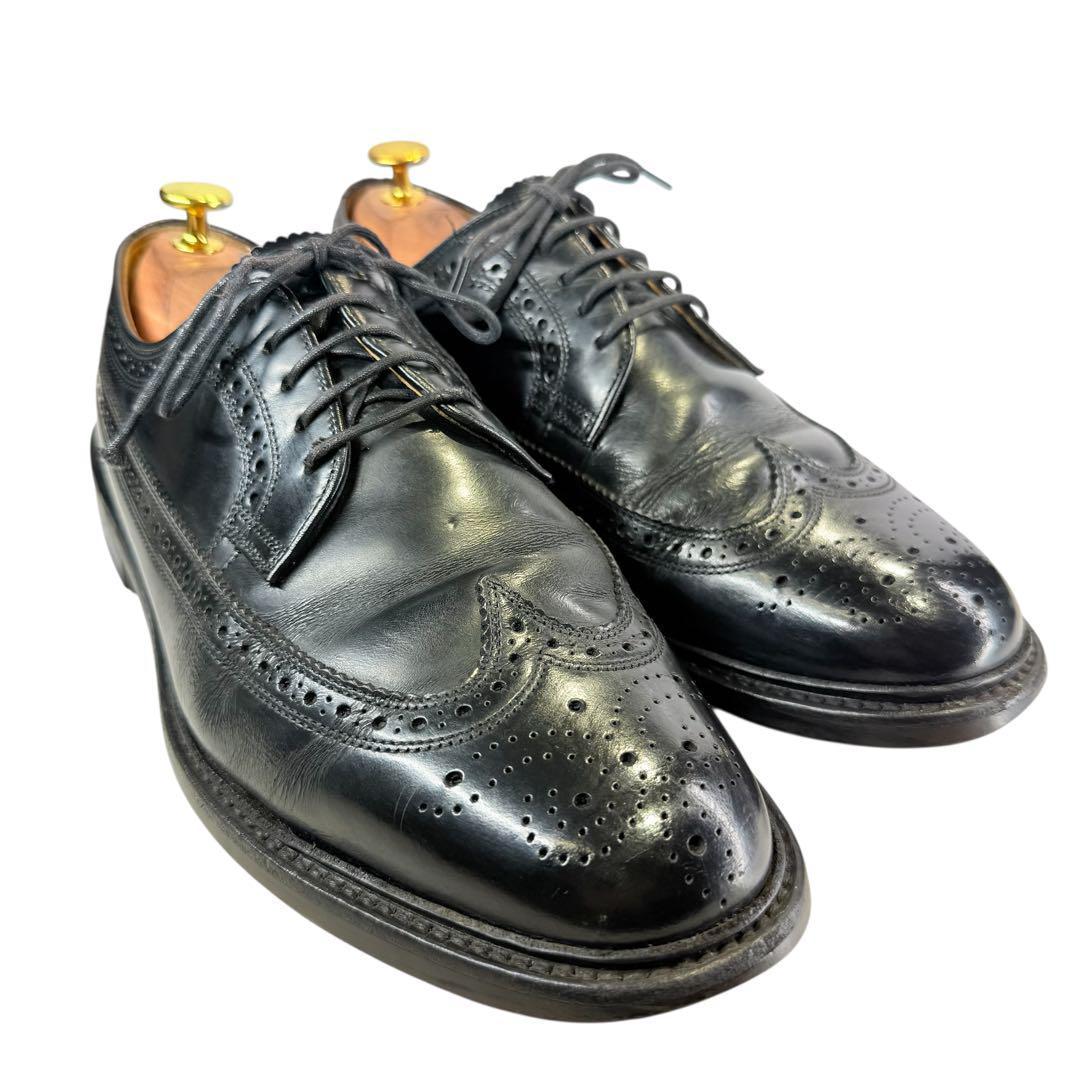 美品✨️リーガル ビジネスシューズ【25.5】ブラック ウィングチップ メダリオン REGAL◇ウィングチップシューズ/25.5cm/ブラック/レザー