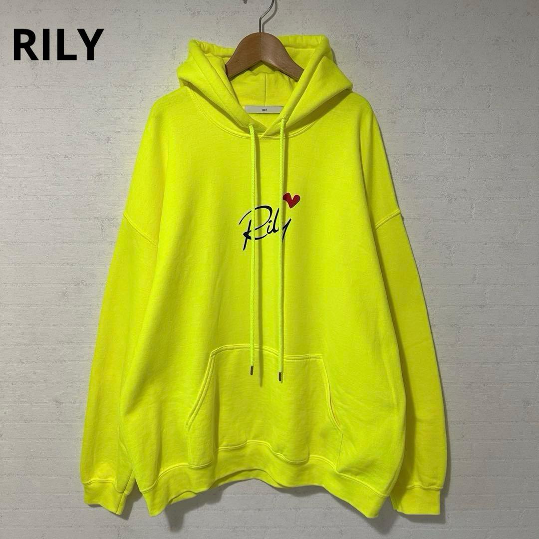 RILY 今市隆二プロデュース ネオンパーカー 裏起毛 XL 大きいサイズXL(LL)・Rily