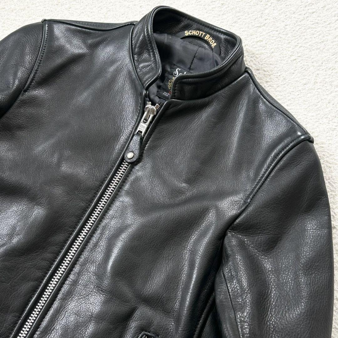 美品 ショット シングル レザージャケット ライダース アメリカ製 美品 ショット シングル レザージャケット ライダース アメリカ製