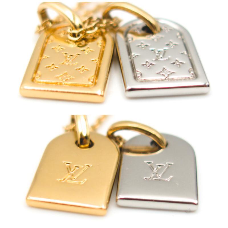 ルイヴィトン ナノグラム ネックレス ゴールド エセンシャル LV プティ