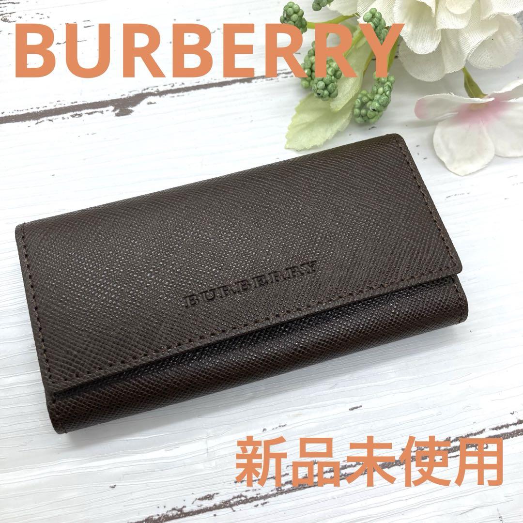 【新品】BURBERRY バーバリー 4連 キーケース グリーン　緑　レザー 新品未使用❣️ BURBERRY バーバリー レザー 4連 キーケース 鍵