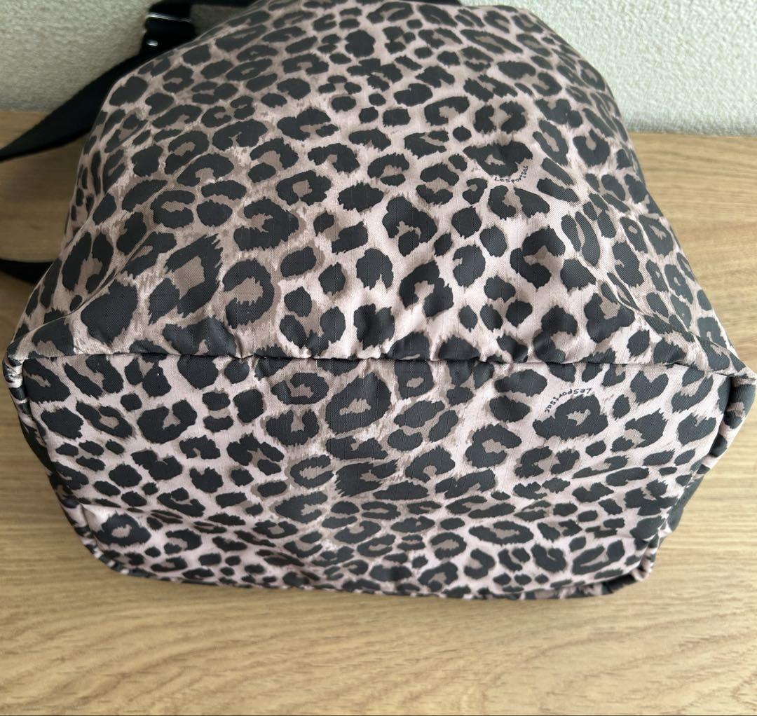 極美品】レスポートサック トニーレオパード 巾着 ショルダー