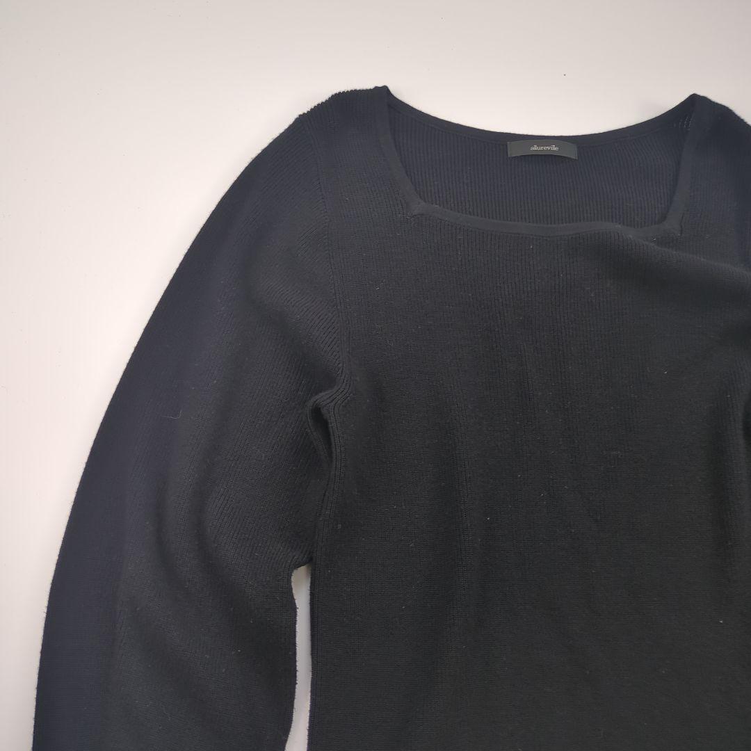 allureville アルアバイル リブスクエアプルオーバー 23AW　美品
