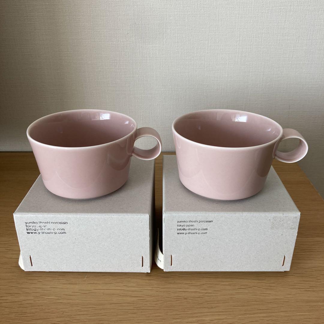 イイホシユミコ×CHECK&STRIPE  カップ　ミスティピンク　2つセット