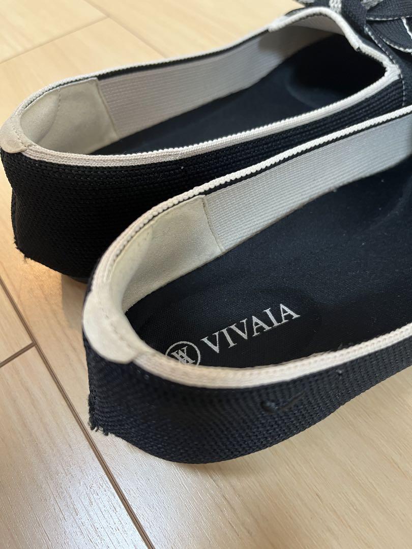VIVAIA [Michelle] ポインテッドトゥ リボン付き ローファー