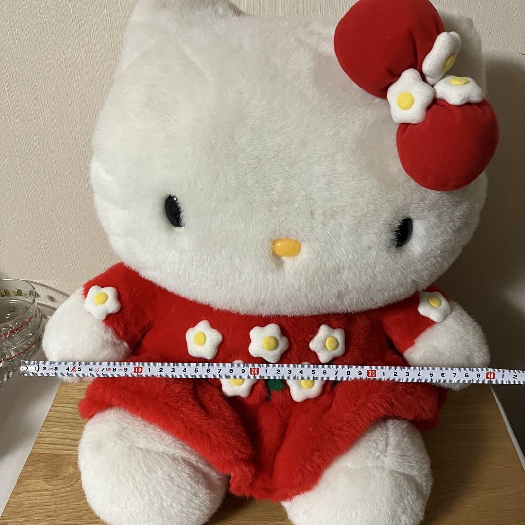 サンリオ　スマイル　キティ　特大　ぬいぐるみ　花柄　大小2点セット