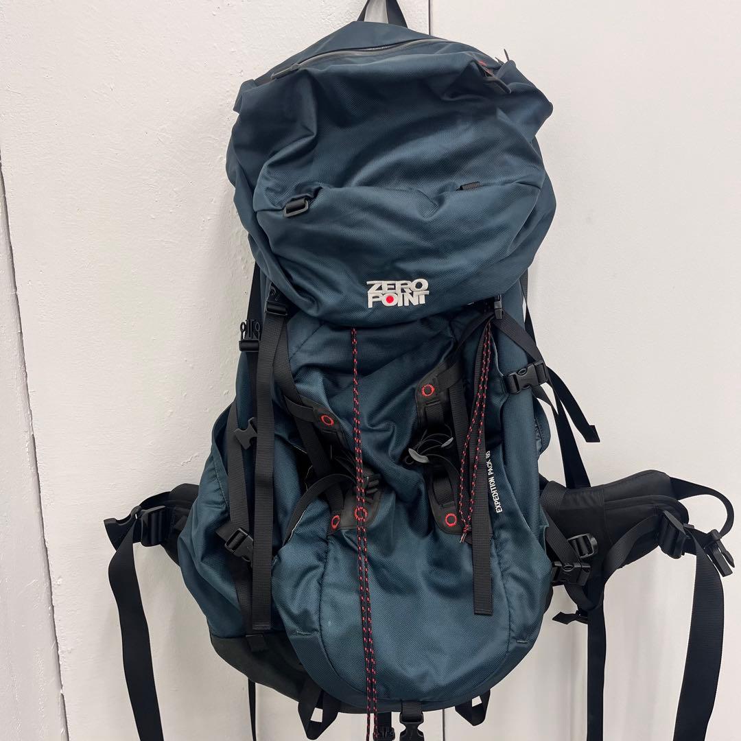 モンベル ゼロポイント 登山リュック 80L バックパック ネイビー