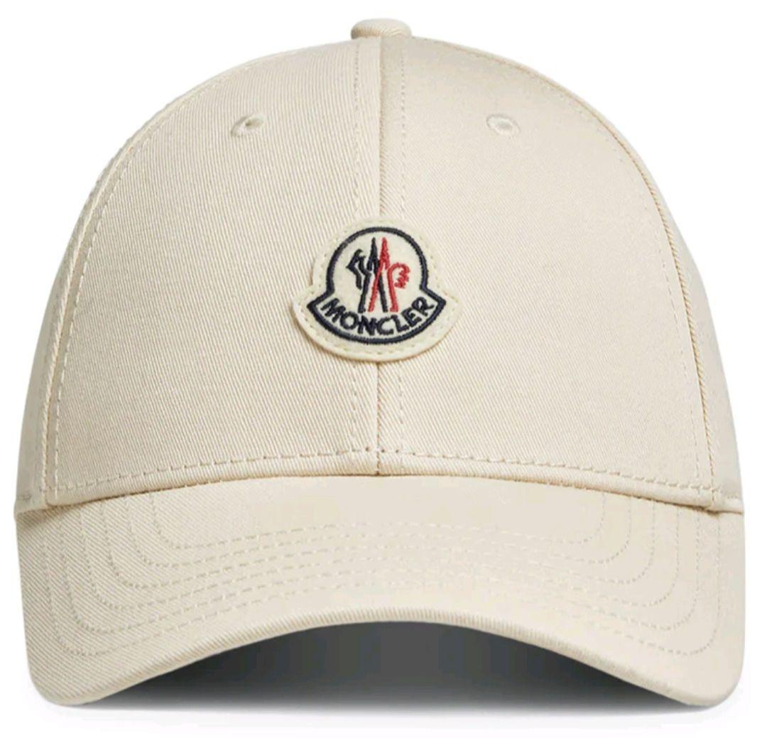新品 MONCLER キャップ ベージュ ベースボール キャップ