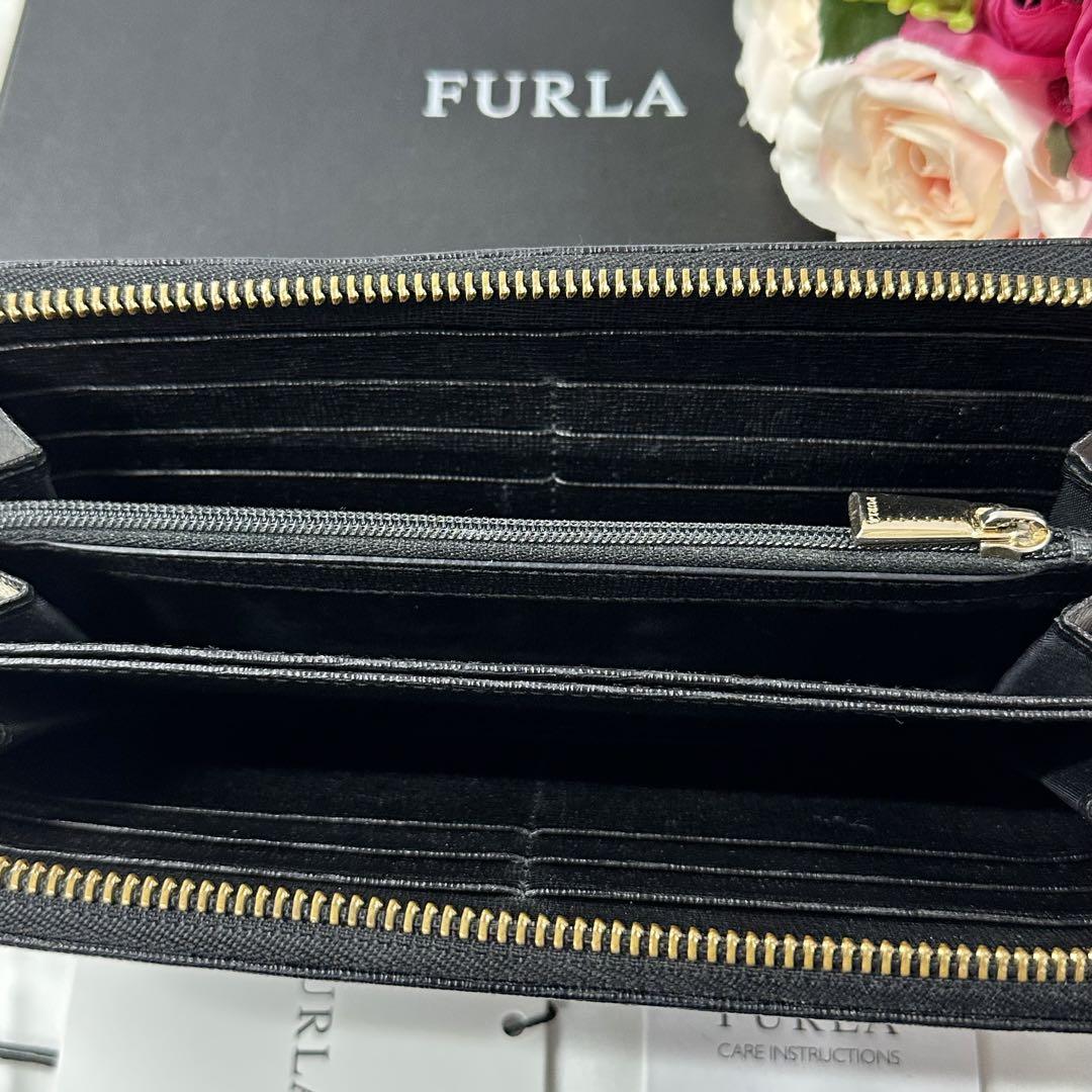 新品同様‼️ フルラ　FURLA バビロン　財布　長財布　ラウンドファスナー