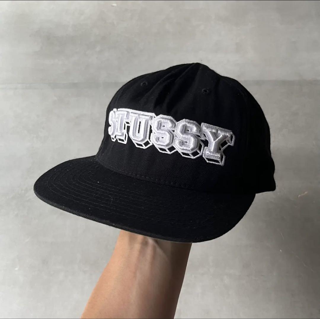 Stussy ブラックレザーキャップ STUSSY(ステューシー) / キャップ/--/レザー/BLK/メンズ | 中古