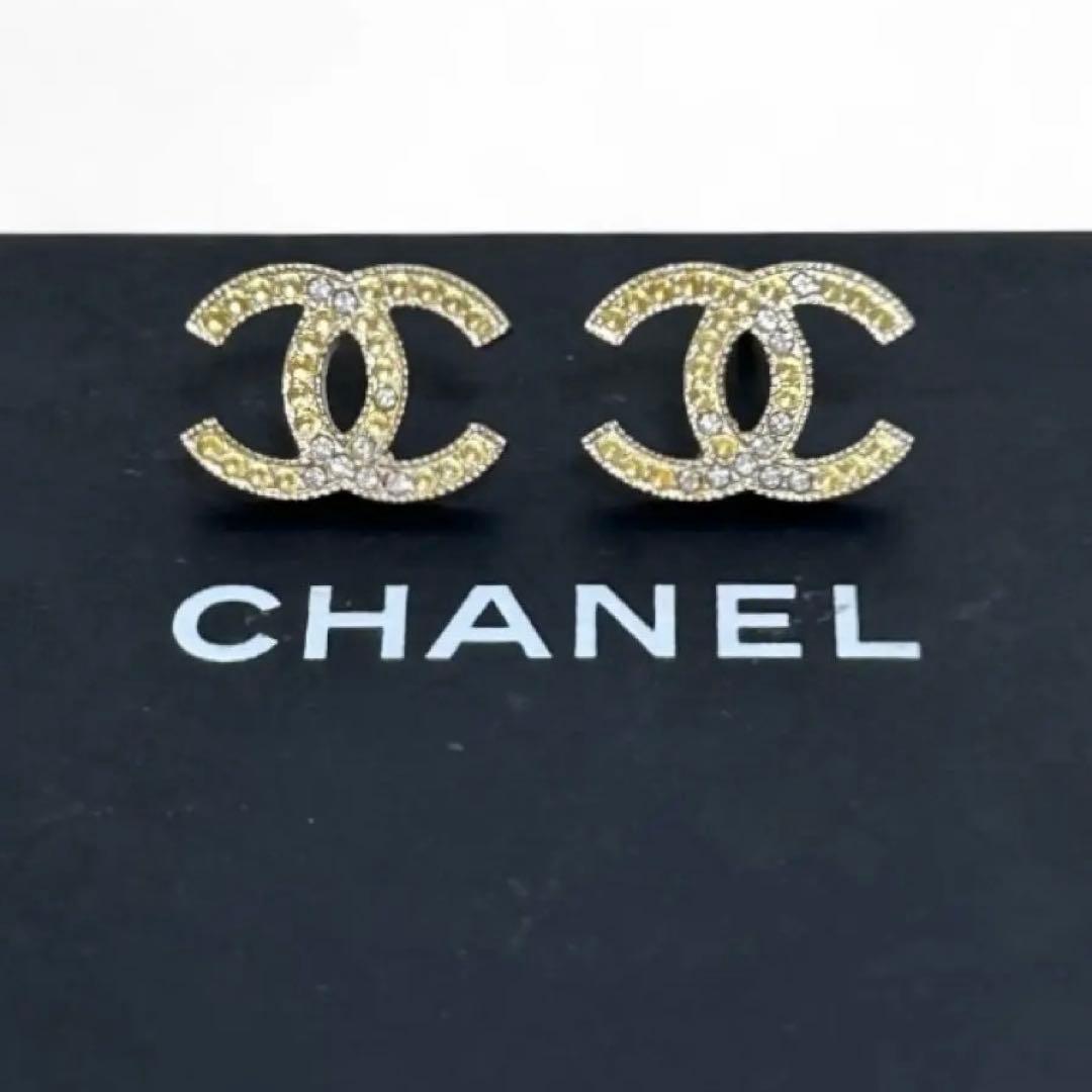 【MYday様専用】CHANEL シャネル　ココマーク ラインストーン　ピアス