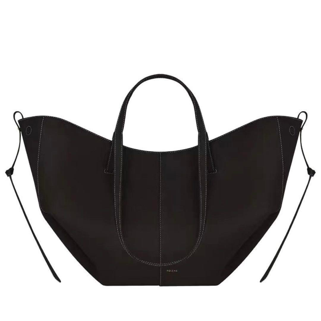 POLENE Cyme 2Way トートバッグ ポレーヌ ブラックmini