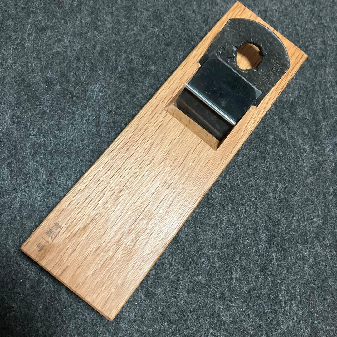 百年刻 穴 豆平鉋寸八 赤樫台新品、♥