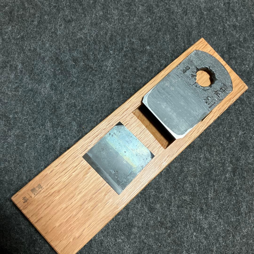 百年刻 穴 豆平鉋寸八 赤樫台 百年刻 穴 豆平鉋寸八 赤樫台