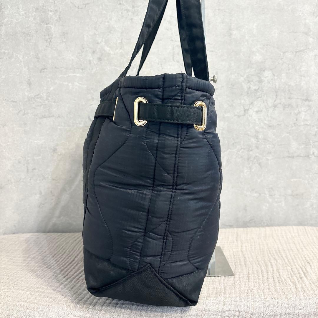 シータパランティカ トートバッグ キルティング ナイロン ブラック シータパランティカ トートバッグ キルティング ナイロン ブラック