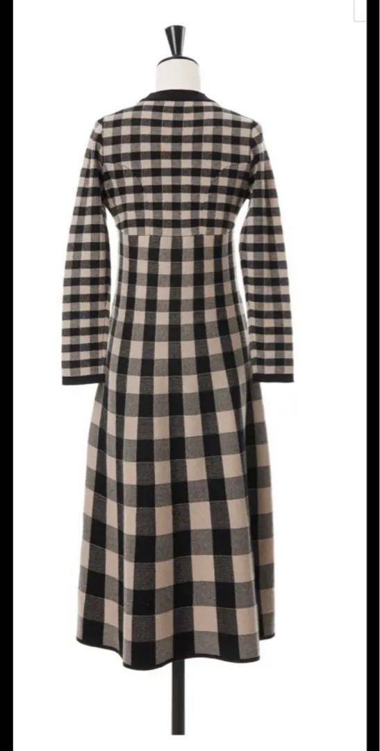 ハーリップトゥ Plaid Jacquard Knit Dress | labiela.com