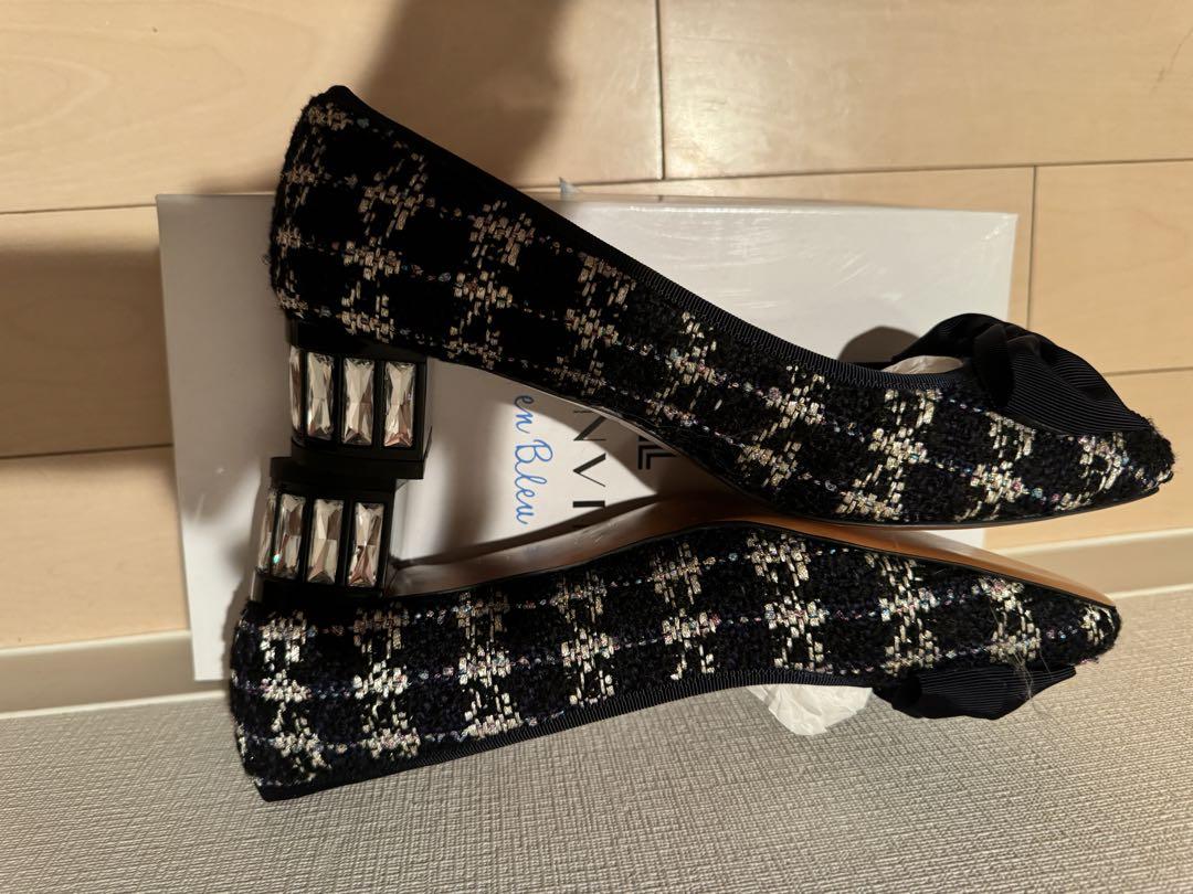 ランバンオンブルービジューヒール25センチ　新品