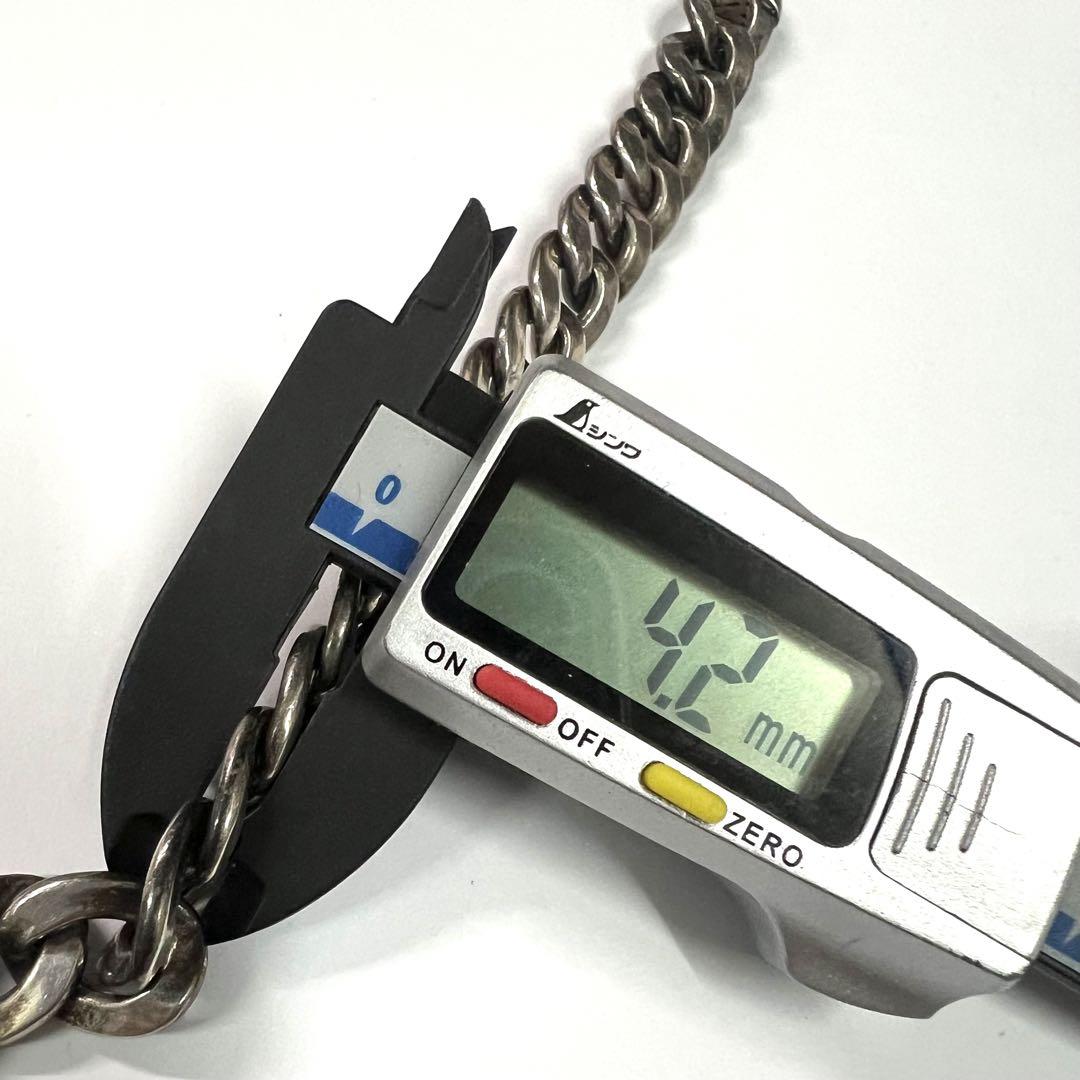 美品 シルバー925 スターリングシルバー ブレスレット24.2g SN1785