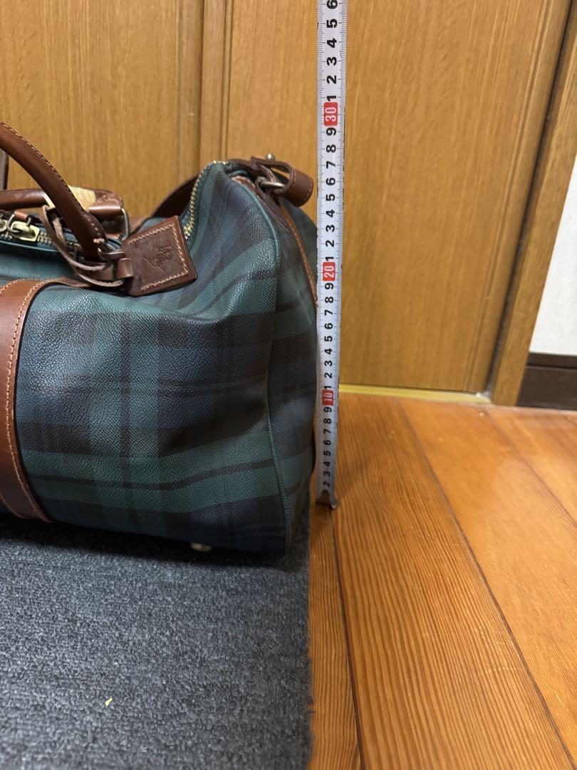 POLO RALPH LAUREN ボストンバッグ グリーン系チェック