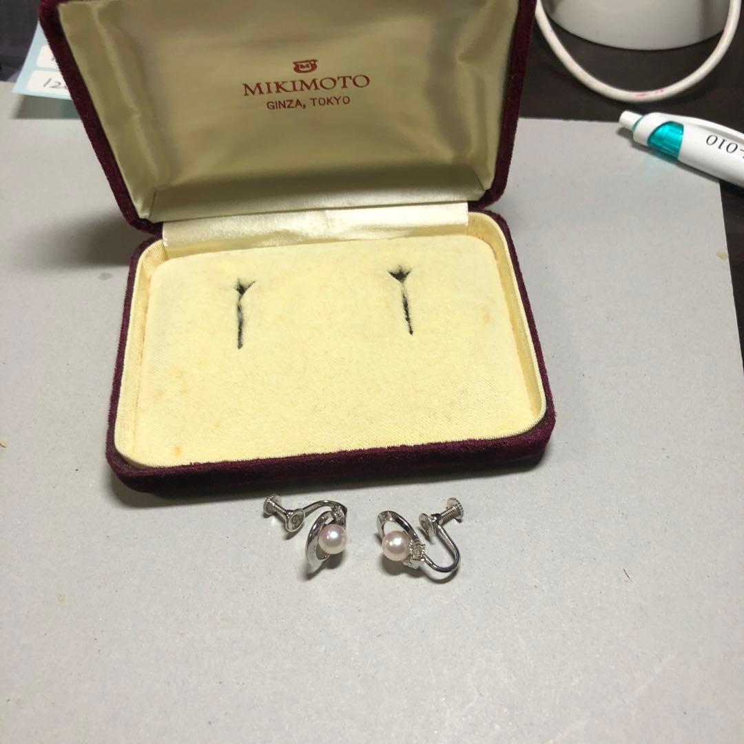 12010 MIKIMOTO 真珠 シルバー イヤリング 6mm