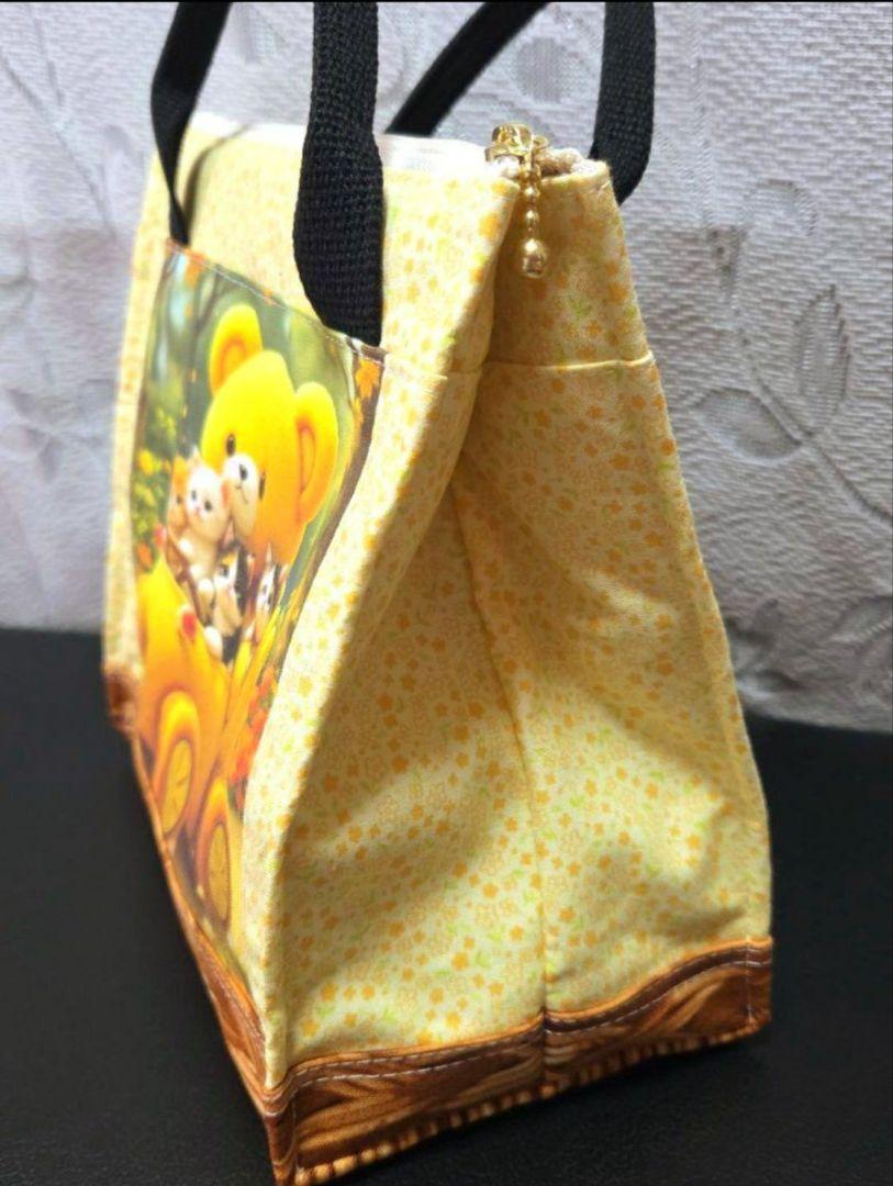 ハンドメイド❖パネル生地 猫❖ランチバッグ - メルカリ