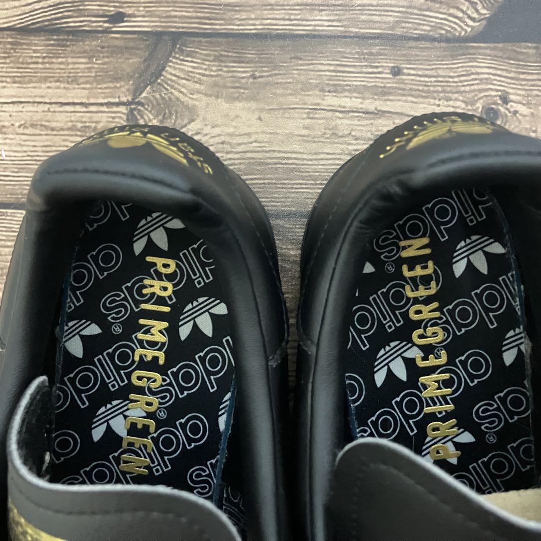 美品【27.0】 adidas アディダス スタンスミス 黒 金ロゴ スニーカー