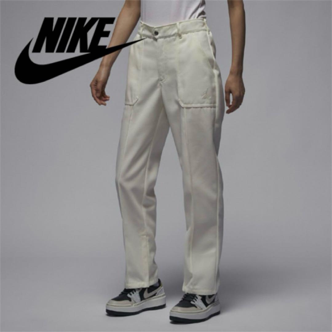 L NIKE ナイキ ジョーダン ウィメンズ ウーブン パンツ 白