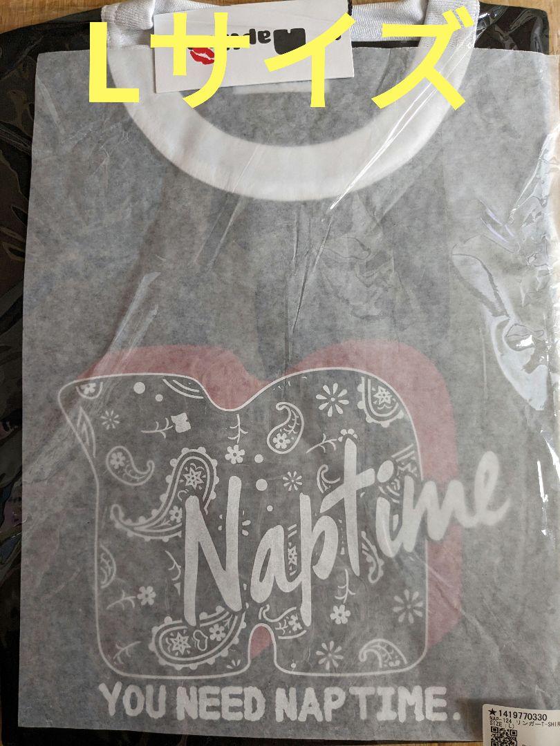 Naptime リンガーTシャツ 黒 Lサイズ アイドル