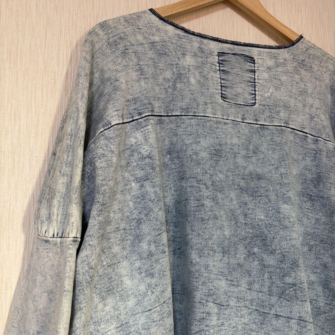 NATAL DESIGN プルオーバー　オーバーサイズ　ケミカルウォッシュ