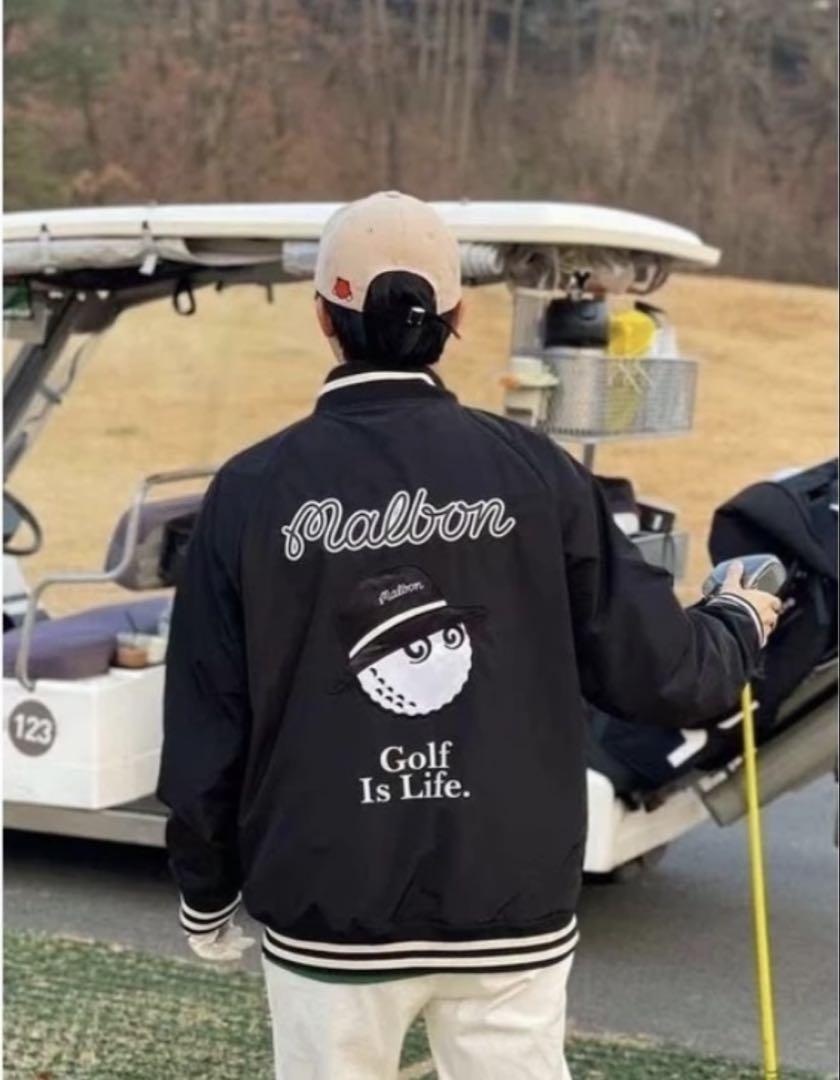 S マルボンゴルフ MALBON GOLF 　シャツ　スタジャン　ジャケット