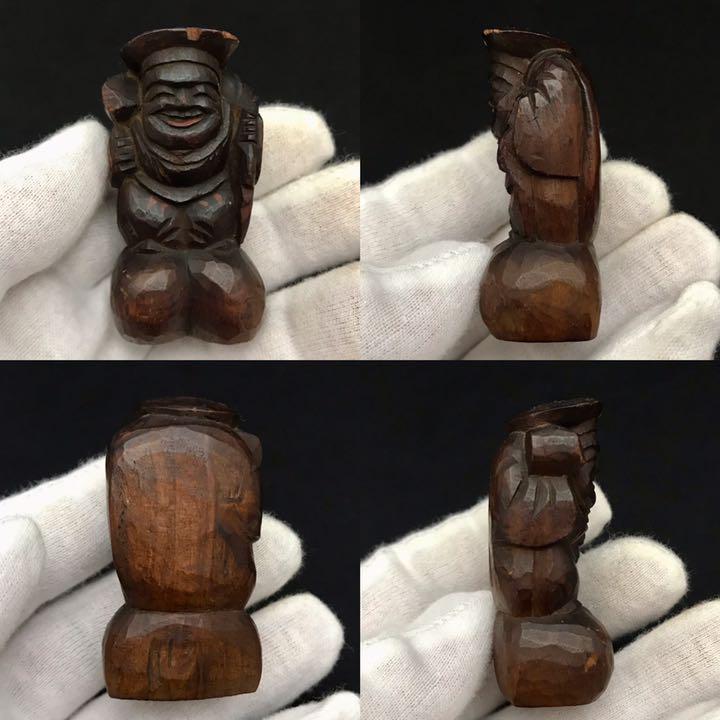 数量限定新作 古道具 木彫木造 大黒天像 神棚宮神像仏像掛仏骨董 9Qk28-m97675893312 庵々 江戸時代 彫りの良い 定番人気得価