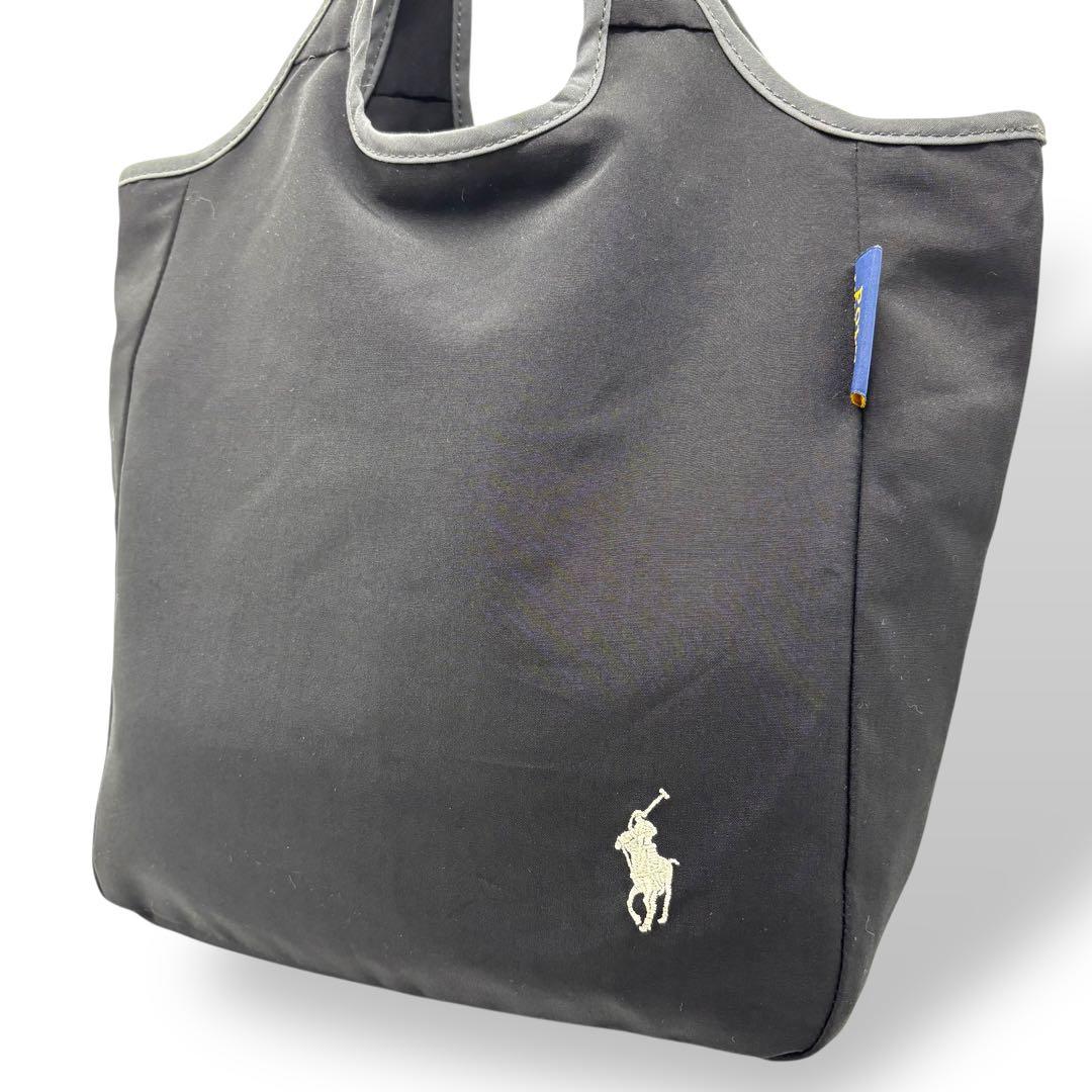 POLO ポロ ラルフローレン トートバッグ 黒 ナイロン 158POLO RALPH LAUREN