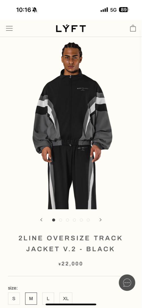 LYFT 2LINE OVERSIZE TRACK JACKET V.2 黒 - メルカリ