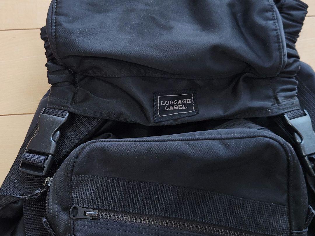 吉田カバン　Luggage Label ブラックバックパック　美品 美品 LUGGAGE LABEL 吉田カバンバッグ - メルカリ