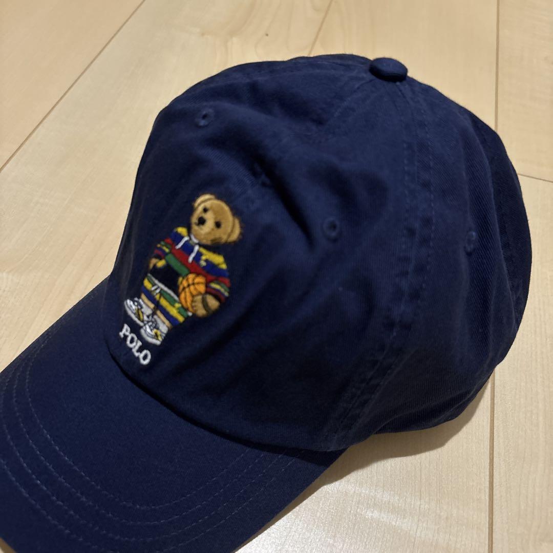 【早い者勝ち！！】大人気⭐︎ポロベア　バスケ柄柄キャップ⭐︎