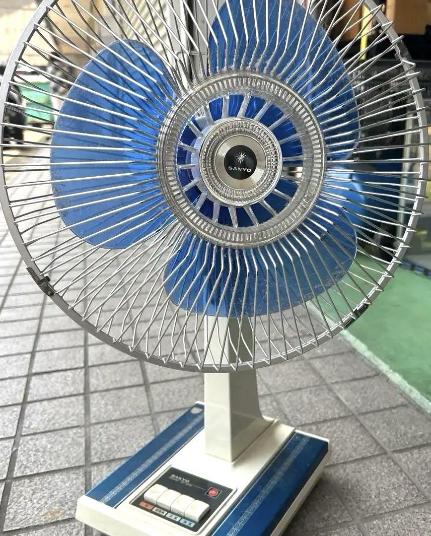 SANYO スタンドファン 青 3段階風速 SANYO 扇風機 青 3段階風量調整 卓上扇 EF-6PS型 - メルカリ