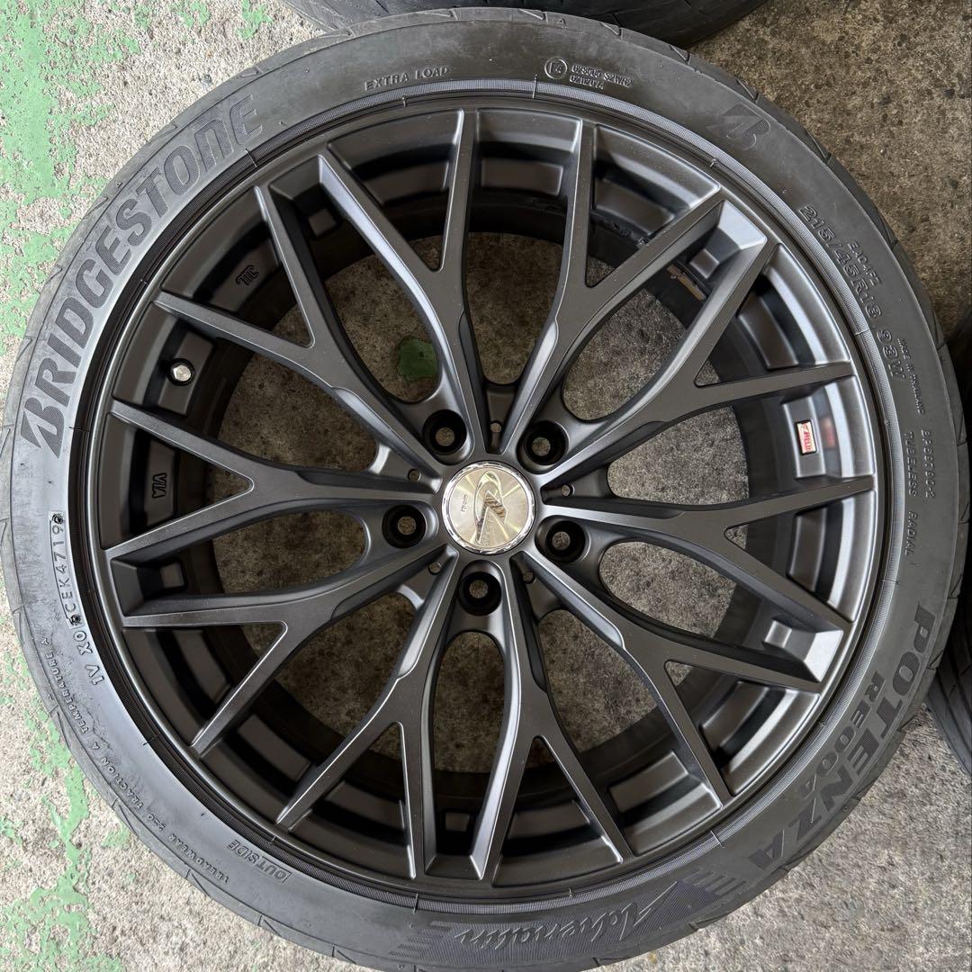美品！18インチ weds LEONIS ホイール 215/45R18 タイヤ付