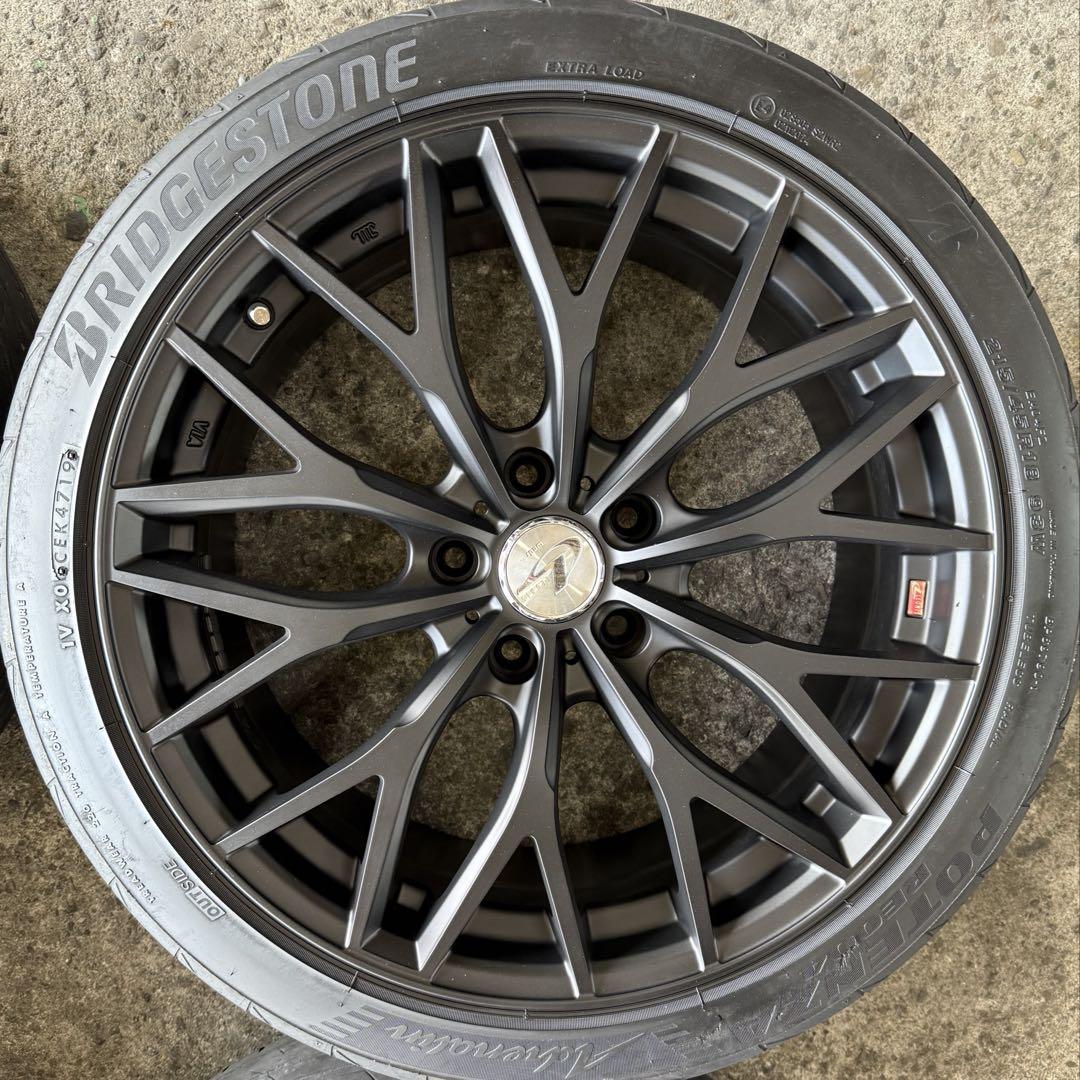 美品！18インチ weds LEONIS ホイール 215/45R18 タイヤ付