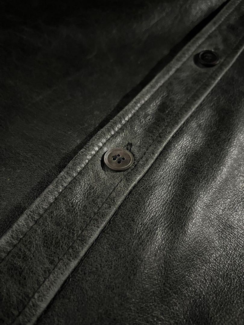 90's archive “KATHARINE HAMNNET” レザーシャツ