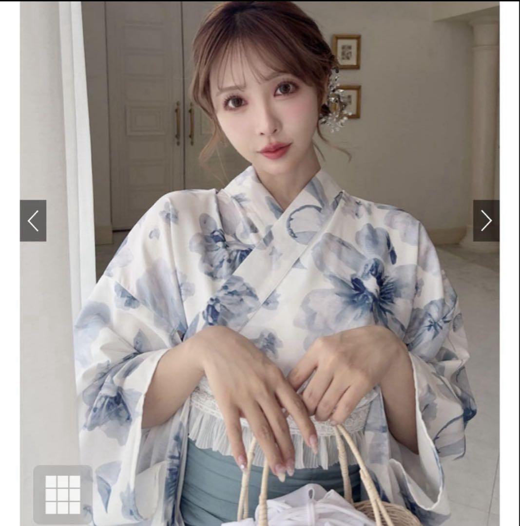 新品未使用グレイル水彩花柄浴衣セット 2wayセパレート浴衣 即日発送！