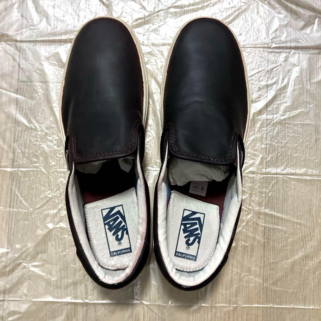 VANS スリッポン【新品】27.5cm BILLY'S限定 ビターチョコレザー